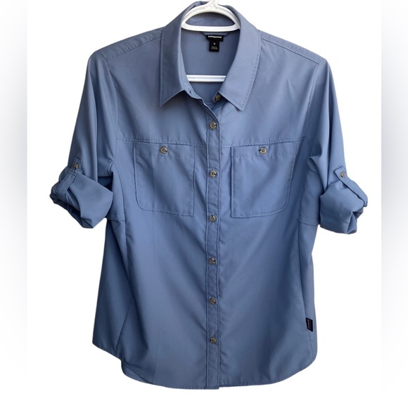 Patagonia Tops - Patagonia long sleeve button down shirt blue medium